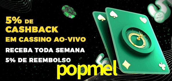 Promoções do cassino ao Vivo popmel